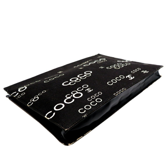 Chanel Coco Clutch Bag Canvas Black - Picture 3 of 10